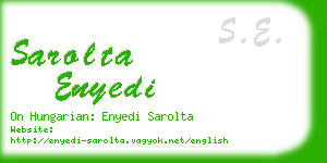 sarolta enyedi business card